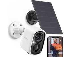 X-Sense SSC0A Slimme Beveiligingscamera met Nachtzicht - Buiten Camera Draadloos met Zonnepaneel - Buitencamera - Camerabewaking – Outdoor Camera - WiFi met app