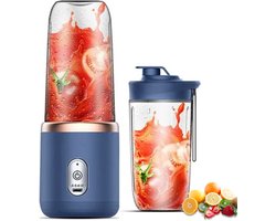 Actania Portable Blender - Shakebeker Met Mixer - USB Blender - Elektrische Shakebeker - Blender To Go - Draagbare Blender - Blauw