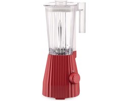 Alessi Blender Plissé - 5 snelheden + turbostand - rood - Michele de Lucchi - 1.5 liter - MDL09 R