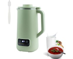 ALLGoods. Sojamelk Maker – Milk Maker 600ml – Soepmaker 220V – Soupmaker – Melkmachine – 10 Krachtige Messen – met LED-Scherm – Magnetische Deksel – met Verwarmingsfunctie - Groen