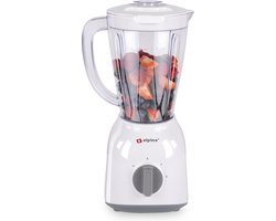 alpina Blender - 1,5 Liter - 400 Watt - Turbofunctie - Kunststof Kan - Wit