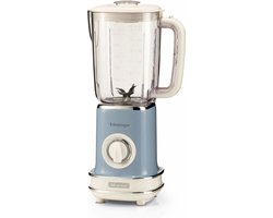 Ariete 0568/15 | Vintage blender | 500W | 1,5L inhoud | 2 snelheden met pulse | Blauw