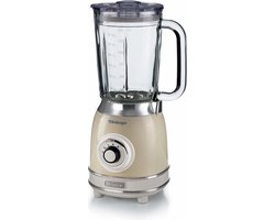 Ariete 0583/03 | Vintage Blender | 1100 Watt | glazen kan | 1,5 liter inhoud | Ice crush | Beige