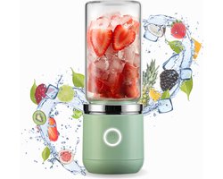 Blend In® 2.0 Draagbare blender - Blender to go - Smoothie blender - Mini blender - Smoothie maker - Portable blender - Smoothies & Shakes - Draadloos & Draagbaar - USB oplaadbaar - Groen