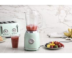 Blender Mint Retro OldScool 600W 1.5 liter - 2 snelheden + pulse