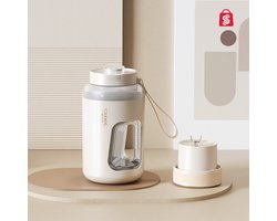 Ceool Jug 600ml - Draagbare Blender – Blender To Go– Portable Blender - Smoothie maker - Protein Shaker - Mini Blender - Draadloze Blender - Smoothie Maker - Blender - USB-C - Beige