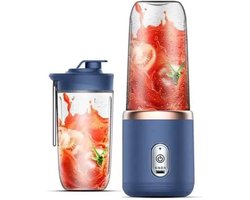 COCHO® Blender To Go - Smoothie Maker - Blauw - Oplaadbare Mini Blender - Smoothies & Shakes - Draadloos & Draagbaar - Fruit Mixer - USB Oplaadbaar - 400ML