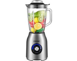 COOK-IT Blender - 1500W Extra Sterk - Ice Crush - Auto Clean