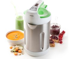 DOMO DO705BL Soepmaker Domo – 2L – 6 programma’s – Blender – RVS – Wit/Groen