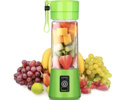 Draagbare Blender - On the Go - Mini Smoothie Blender Maker - Draadloos & Oplaadbaar - Voor Onderweg - To Go Beker - Groen