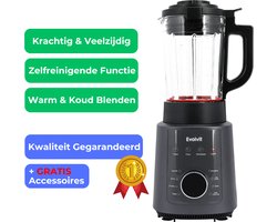 Evolvit 3-in-1 Blender, Soepmaker & Smoothiemaker - 1200W - Blender - Blenders - Smoothiemakers - Cadeau