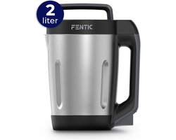 Fentic Soepmaker XL – 2.0L – 6 Programma’s – LED Display – Blender – 1000W – RVS/Zwart