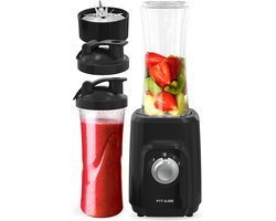 FITAGE Blender - Smoothie Maker - 500w Blender to Go - Blenders - 2x 650ml Smoothie Beker