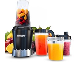 iliquidpro - Blender - incl. To Go Bekers - 1000W - 7-delig - Smoothie maker - Zwart