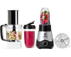 magic bullet Kitchen Express – 2-in-1 – Blender met Foodprocessor – Zilver – incl. Bekers To Go