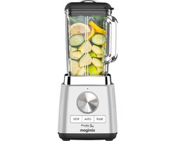 Magimix Blender Power 5 XL - Smoothie Maker - 2 Liter - Ice Crusher - Mat Chroom