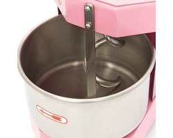 Maxima Spiraalkneder 8 L 4,5 Kg Deeg Pastel Roze - Deegkneder - Professioneel - Spiraalmixer met Veiligheidskooi - 8 liter - 4,5 kilo