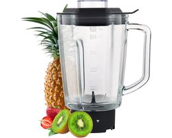 MOA Extra Glazen Kan voor Blender - Sterke blenderkan - Geschikt voor de Mini Blender MB10 - 900ml - MBJ10