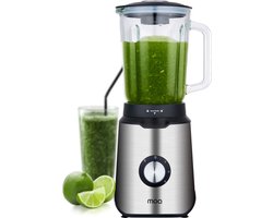 MOA Krachtige Blender - Met glazen kan - 1,5 liter - 1000 Watt - TB61