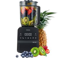 MOA Power Blender - 1800W - 1,5L - Smoothie Maker - IJscrusher - 7 Standen - Zwart