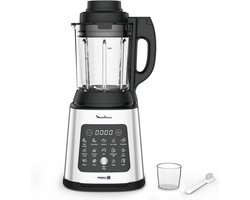 Moulinex LM835D10 - blender - 1,75 l - Blender voor op aanrecht - 1400 W - Zwart, Metallic, Transparant