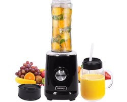 Niceey Mini Blender - Smoothie Maker - Blender Smoothie - Juicer - 500W - met 2 To-Go Bekers - Zwart