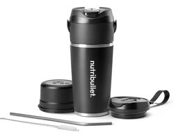 nutribullet Flip - Draadloze Blender - RVS Thermos Beker - To Go - Zwart