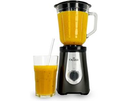 Ocina Krachtige Blender - Smoothie Maker - Met Glazen Kan - 1 Liter - 500W - Zwart