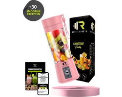 ReyFit Sports Draagbare Blender 380ML - Blender To Go - Portable Blender - Smoothie maker - Protein Shaker - Draadloos - Roze