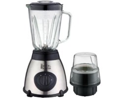 Royal Swiss- Glazen blender - RVS - INOX Zilver -