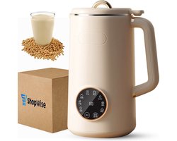 ShopWise 8 In 1 Blender - 8 Programma's - 1000ml - Soepmaker - Smoothie Maker - Timer Functie - Reinigings Functie - Thee - Thermosbeker - Thermoskan Staafmixer - 600W - Mini Blender - Digitaal Receptenboekje