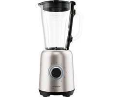 Silvercrest Blender - Ideaal voor shakes, smoothies en crushed ice - Vermogen: 600 W - Inhoud mengkan: 1,75 L - Snelheden: 5 + turbofunctie - Pulsfunctie - RVS mes - Deksel met vulopening en doseerdop