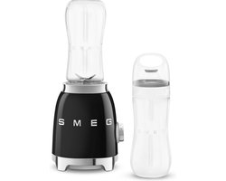 SMEG PBF01BLEU - Personal blender - Zwart - 600 ml - 300W - Jaren '50