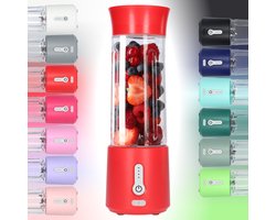 Smoothie Maker Blender To Go - Blender voor Smoothies - Gezond Onderweg - USB-C Oplaadbaar - 500ml - Rood