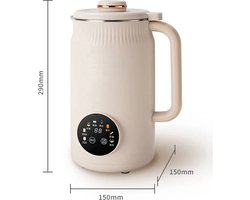 Sojamelk Machine - Havermelk - 220v - 1.2L - Timer - LCD scherm - Blender - Soja Melk Maker - Plantaardig - Oat