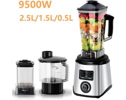 SteeFly® Krachtige 3 in 1 blender - 9500W - 2,5/1,5/0,5L Containers - 38.000rpm - Voor fruit, vlees of koffiebonen - 220V aansluiting