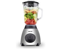 Swiss Pro+ SME600.6S - 2 in 1 Blender Glazen Blender 1.5 Liter - Zilver Edition - Bonus: Koffiemolen - 2022