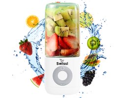 Swissl Blender To Go – Draadloze Smoothie Maker - Draagbare Mini Blender - Juicer - Wit