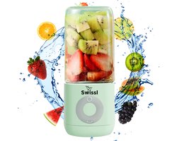 Swissl Blender To Go - Draadloze Smoothie Maker - Draagbare Mini Blender - Portable Juicer - Groen