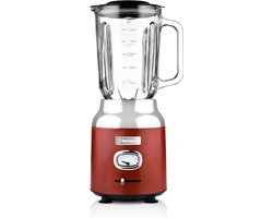 Westinghouse Retro Blender - Smoothie Maker - Rood - 1,5 Liter - 600W