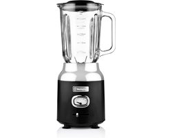 Westinghouse Retro Blender - Smoothie Maker - Zwart - 1,5 Liter - 600W