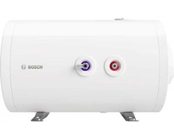 Bosch Elektrische Boiler 150 liter Horizontaal. Inclusief inlaatcombinatie cq veiligheidsgroep. Ophangbeugel gemonteerd aan de boiler. Kleur wit. Bediening manueel