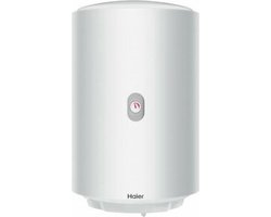 Haier elektrische boiler 50 liter 1500 watt, 8 Bar, 75 graden, incl ophang set , aansluitsnoer en inlaatcombinatie. Hoogte 65 cm Doorsnee 40