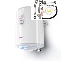 i-Light warmwater boiler 80 liter dik model met verticale installatie set, Elektrische Tesy boiler