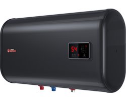 Thermex ID 50 H Shadow Platte horizontale smart boiler, 50 Liter, zwart