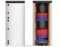 Thermic Energy – staande hygiëne tapwater boiler TWS-2W 200 liter met 2 warmtewisselaars