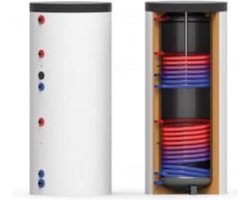 Thermic Energy – staande hygiëne tapwater boiler TWS-2W 300 liter met 2 warmtewisselaars - 75HVI