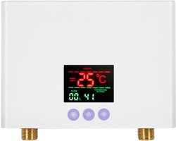 White-Label® Boiler - Doorstroomverwarmer - Keukenboiler - Doorstroomboiler - Met Display - Wit