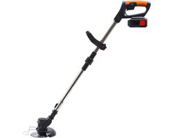 Bosmaaier Grastrimmer - Grasmaaier - Draagbare Elektrisch Grasmaaiers - met 2 Accu - Zwart, voor Tuin