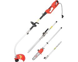 Hecht 690 multitool  3 in 1 230volt 900 watt bosmaaier -heggeschaar-takkenzaag +verlengstuk 50 cm